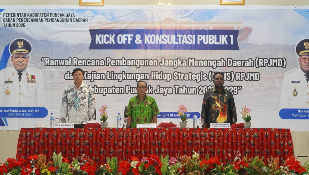 RPJMD dan KLHS Puncak Jaya 2025–2029 Resmi Dimulai: Pemerintah Libatkan Publik 1 WhatsApp Image 2025 10 16 at 11.43.03